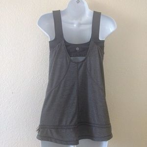 Lululemon Run For Your Life Tank Gray Size 6